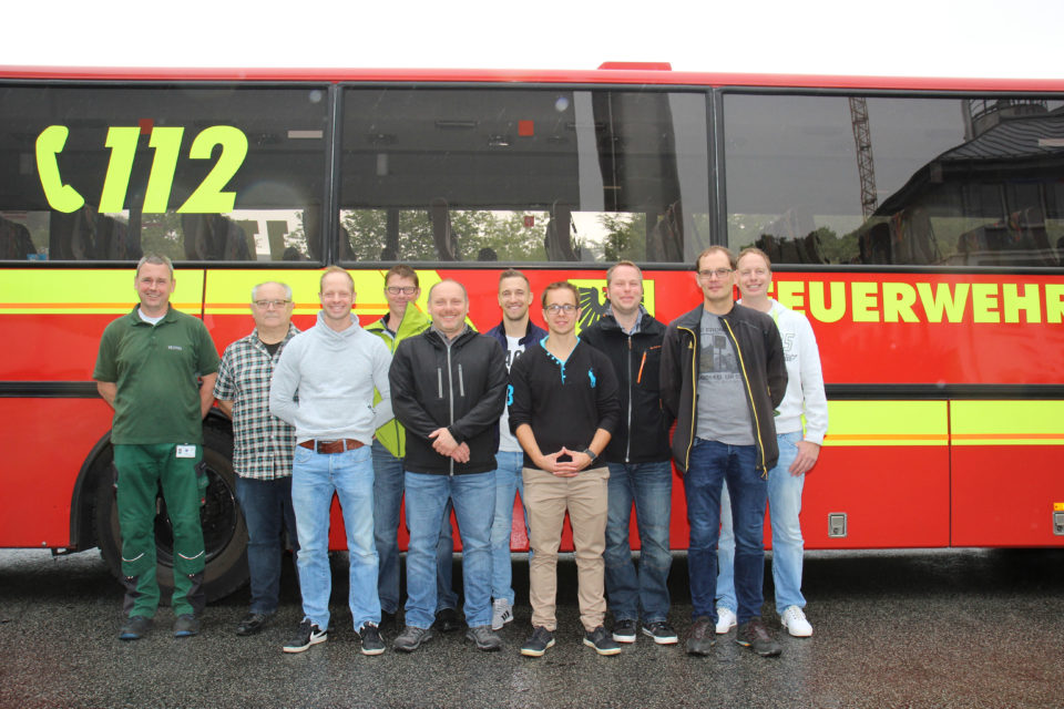 Berufsfeuerwehr Dortmund  erkundet Gefahrenabwehr in der Brauerei C. & A. Veltins