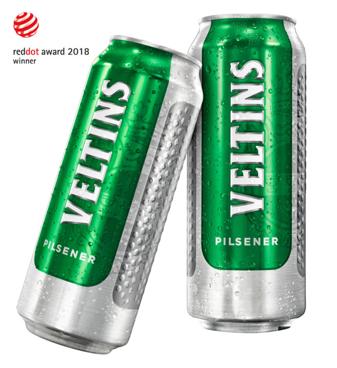 Mehr Haptik und Optik: Veltins- Halbliterdose mit Red Dot  für hohe Designqualität geehrt