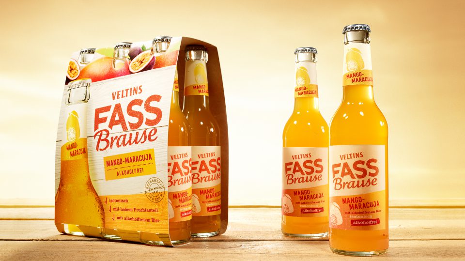 Veltins Fassbrause Mango-Maracuja sorgt für fruchtig-spritzige Erfrischung