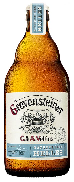 Bewährter Geschmack, stärkere Optik: Grevensteiner Naturtrübes Helles