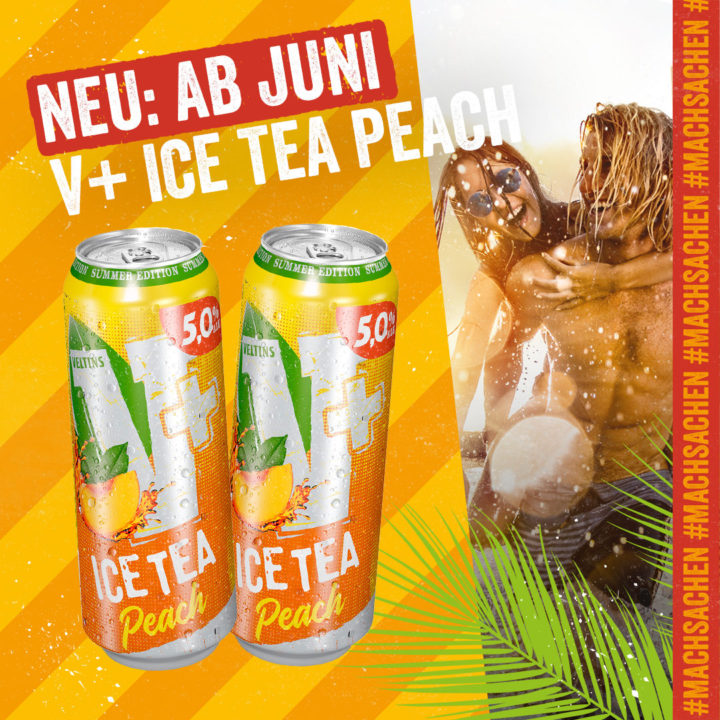 Summer-Edition: Fruchtig-herbe Erfrischung mit V+ Ice Tea Peach